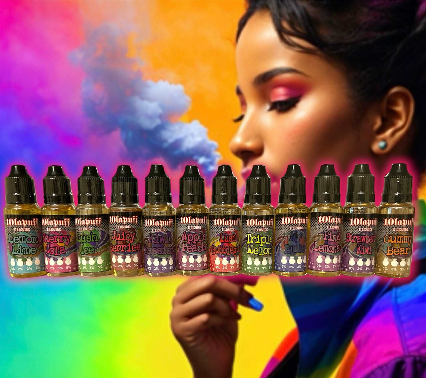 E-Liquide flacon 20ml - 12 arômes -