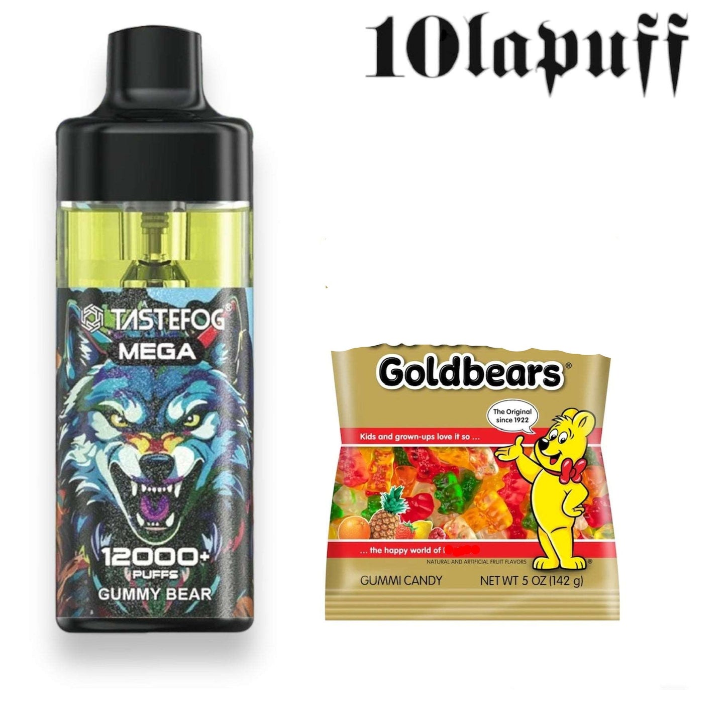 PUFF 12000 TASTEFOG -non jetable- liquide rechargeable- 12 parfums