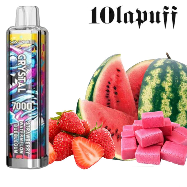 PUFF 7000 VAPME crystal - Fraise Pastèque Bubblegum - 10lapuff