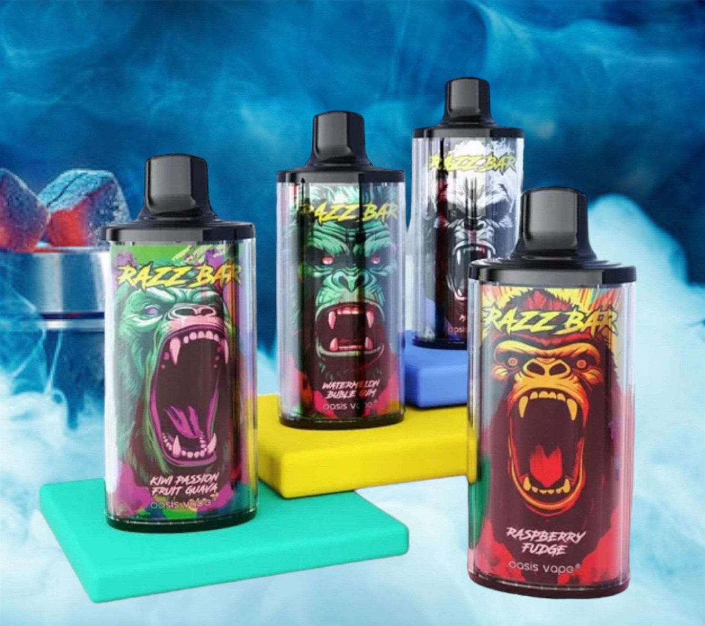 PUFF 15000 RAZZ BAR - 10 parfums -