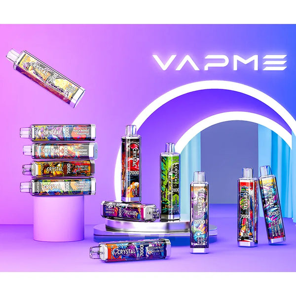 PUFF 7000 VAPME crystal - Cerise glacée - 10lapuff