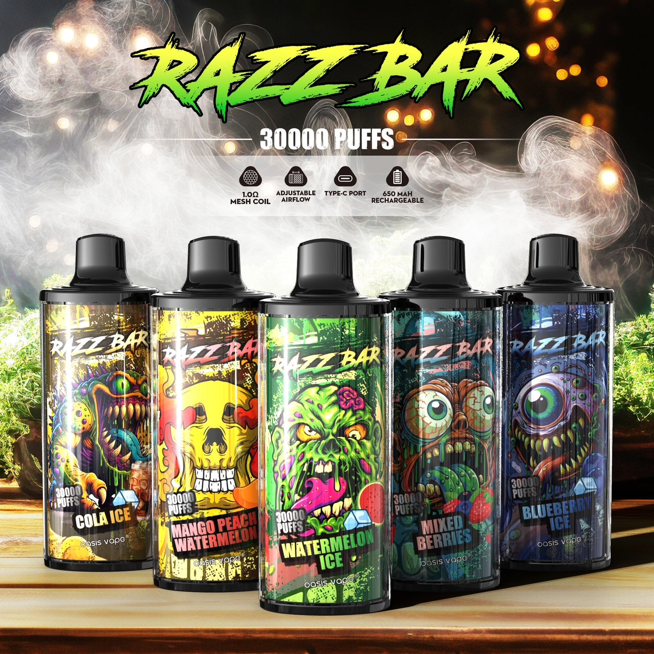PUFF 30000 RAZZBAR - Triple Melon -