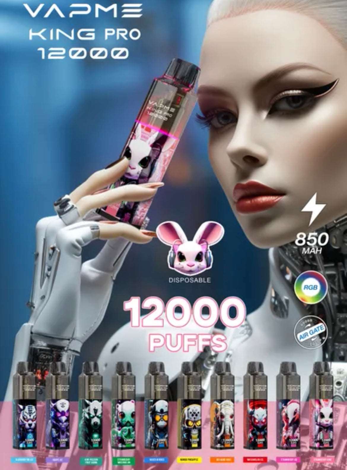 PUFF 12000 VAPME PRO - Kiwi fruit de la passion goyave -