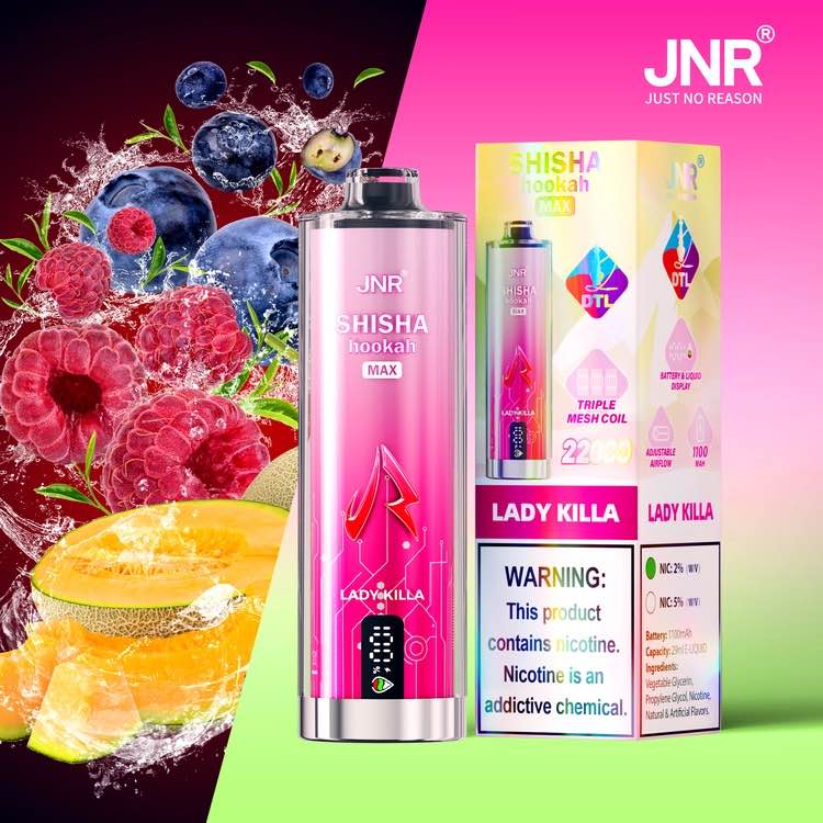 Puff JNR Shisha Max 22000 Lady Killa Chicha tirage DTL Fruite 10lapuff Puff JNR Shisha Max 22000 Lady Killa Chicha tirage DTL Fruite 10lapuff