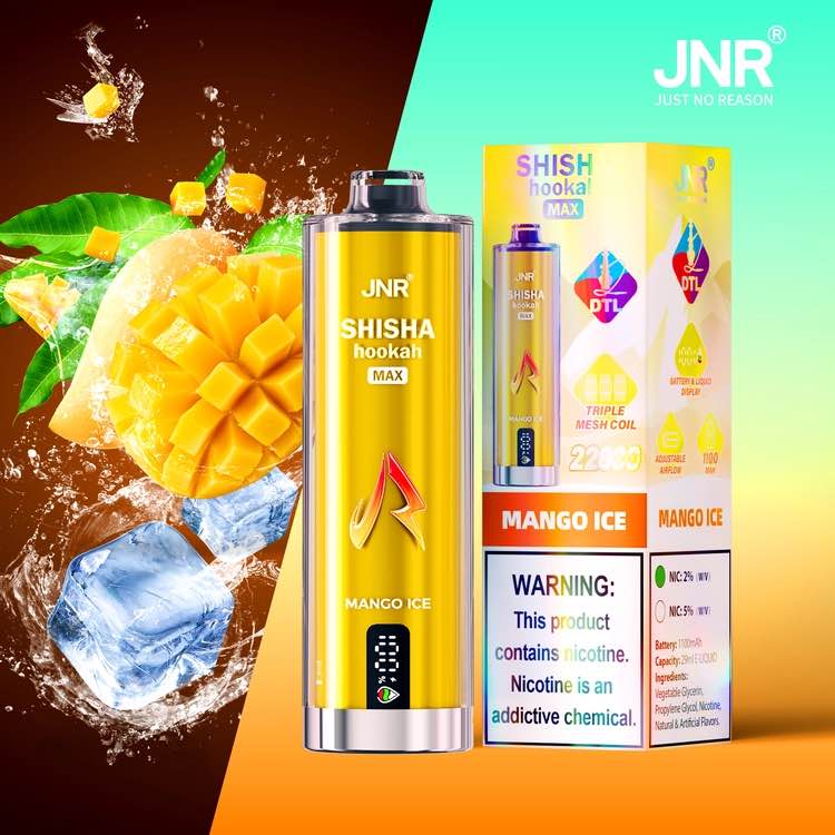 Puff JNR Shisha Wasserpfeife Max 22000 Mango Eis – Gefrorene Mango