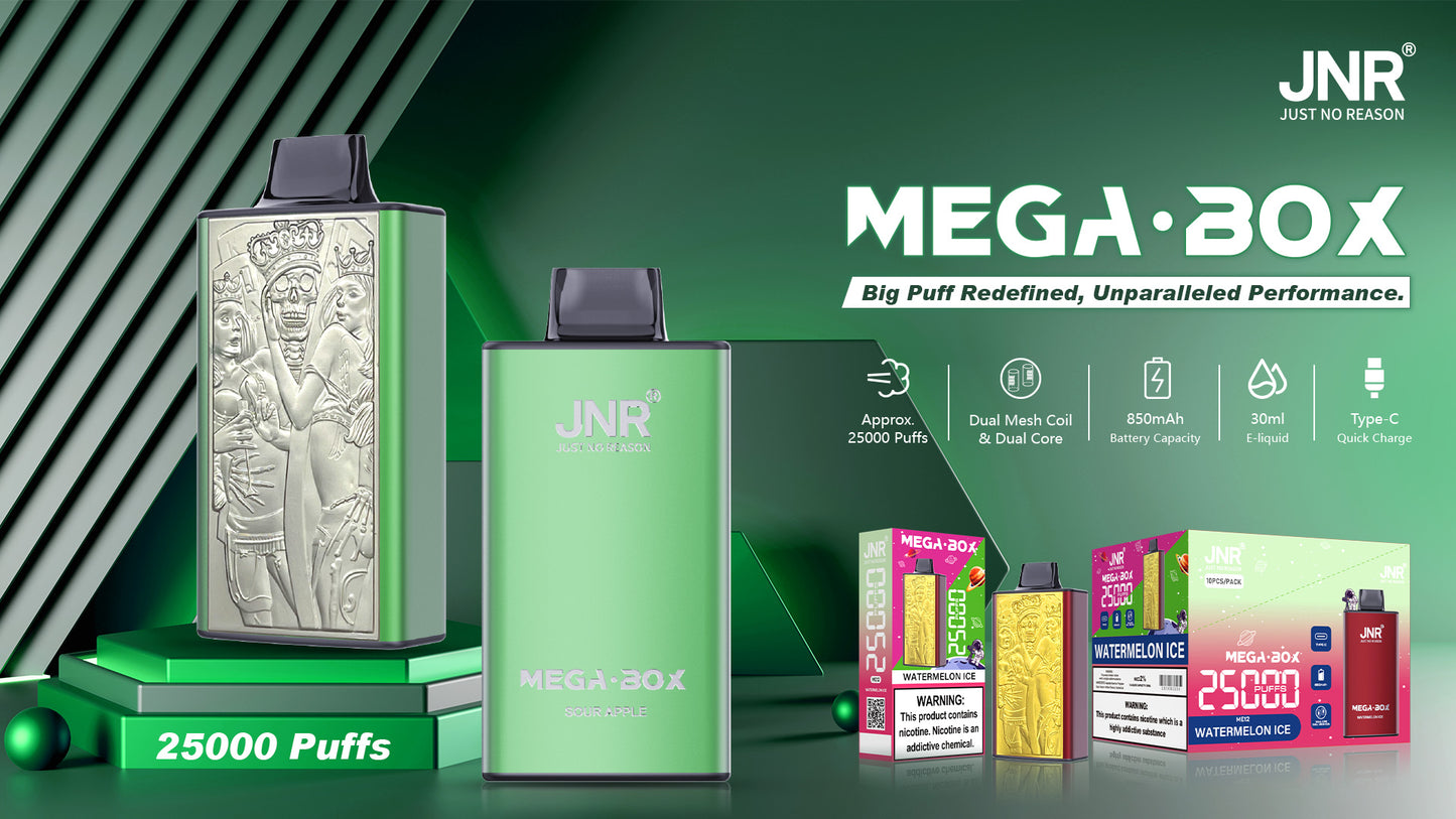 Collection Puff 25000 Mega Box JNR - 17 Exceptionella Smaker