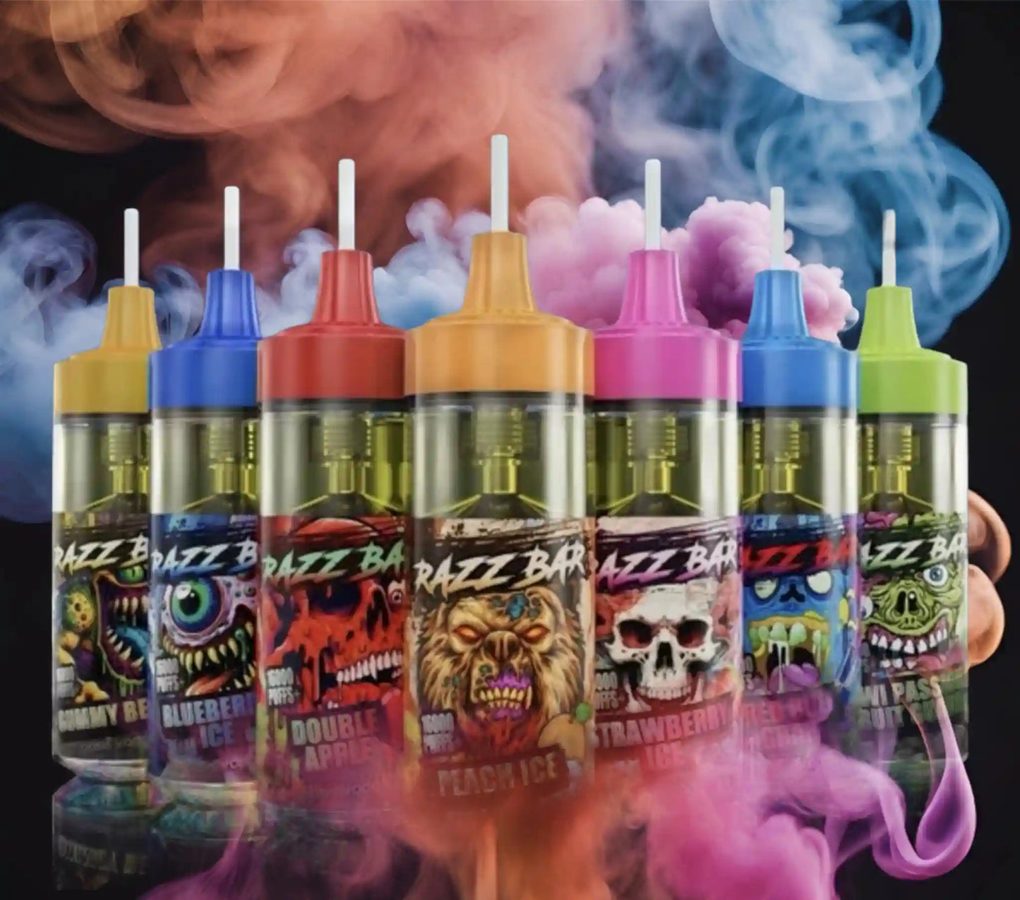 PUFF 16000 RAZZBAR - Myrtille glacée