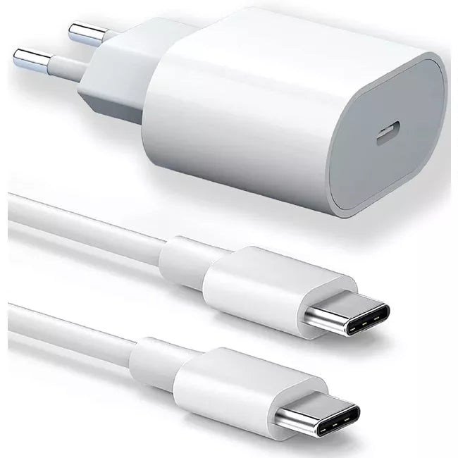 20w Fast Charger with USB Type C cable
