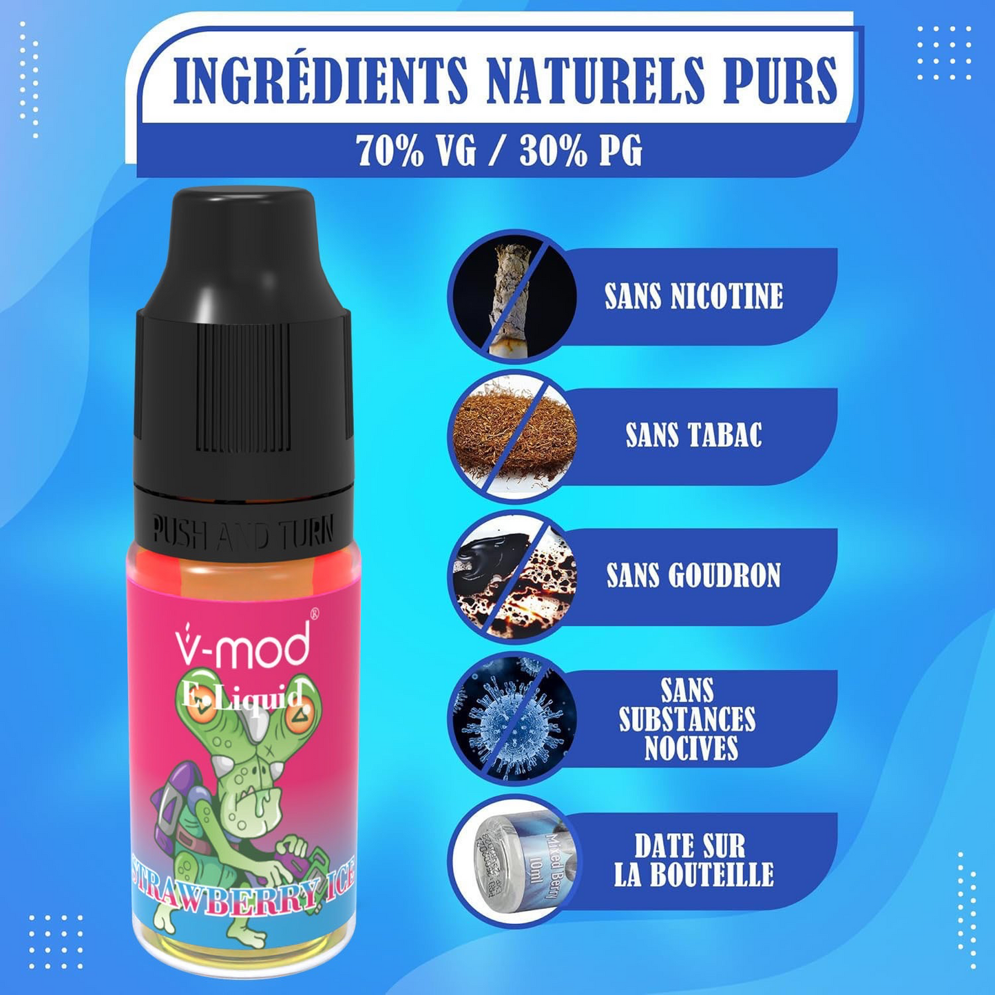 E-Liquid MAGIC DRAGON - Peach Ice Flavor 20mg/ml - 10ml (70/30)