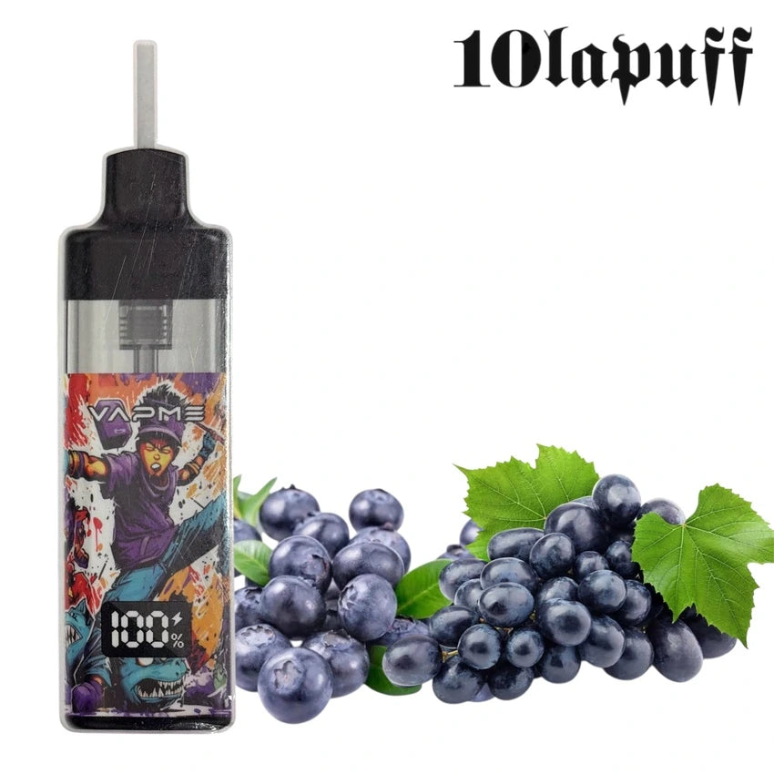 Puff Vapme Grape Berry 10 000 Bouffes, Pod 12 ml, 2 % Nicotine 10lapuff Puff Vapme Grape Berry 10 000 Bouffes, Pod 12 ml, 2 % Nicotine 10lapuff