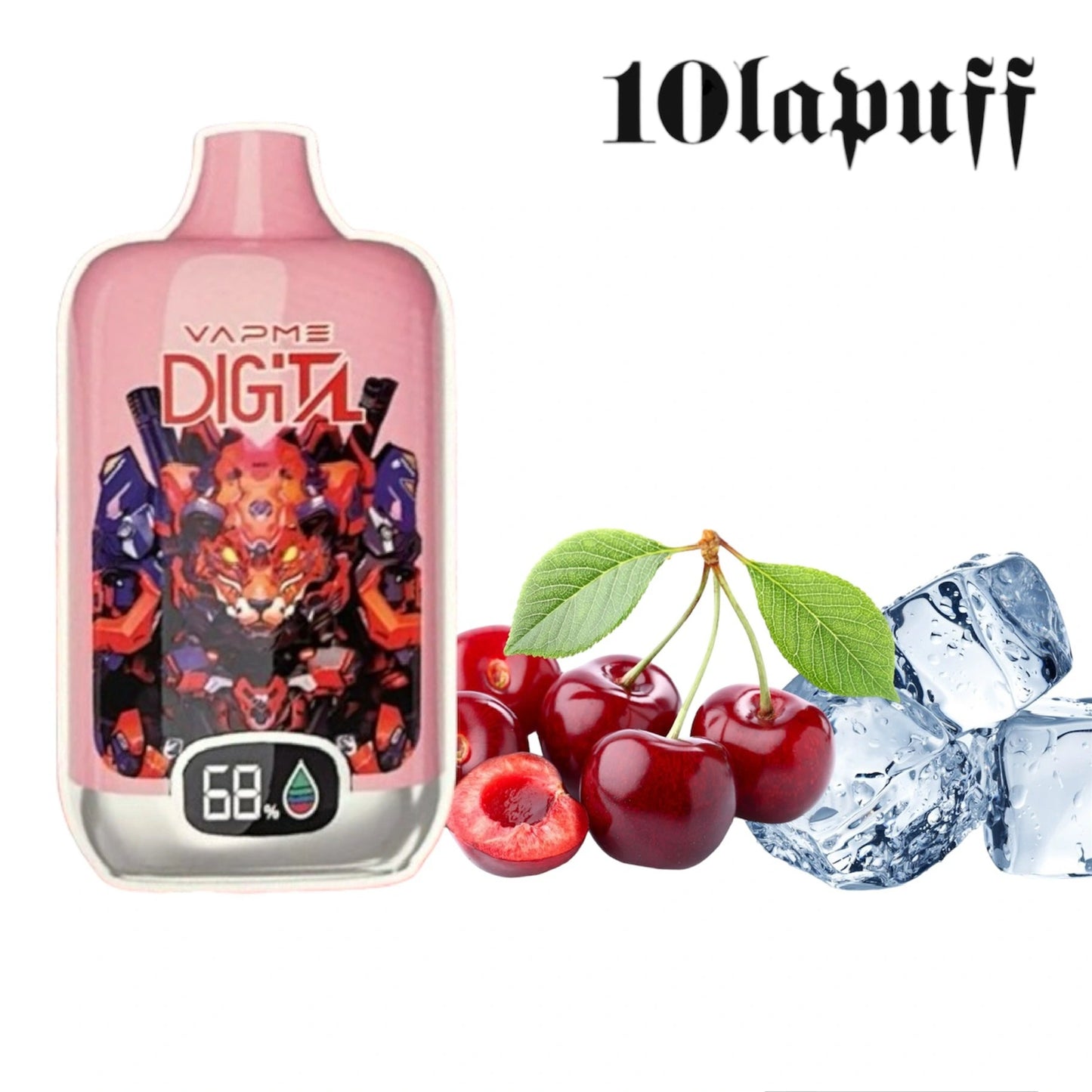 PUFF 12000 VAPME DIGITAL - Cerise glacée - 10lapuff