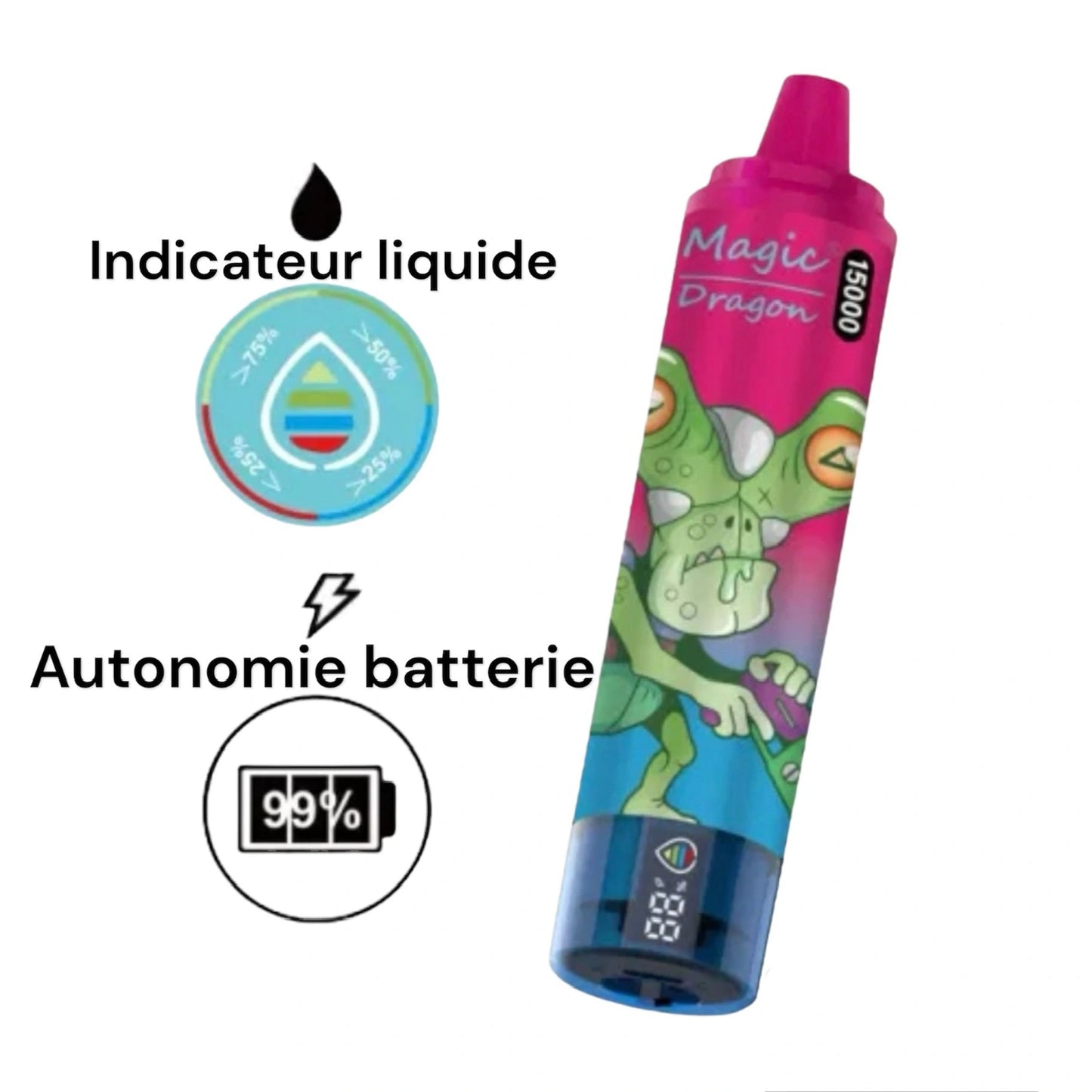 PUFF 15000 MAGIC DRAGON - 10 Düfte -