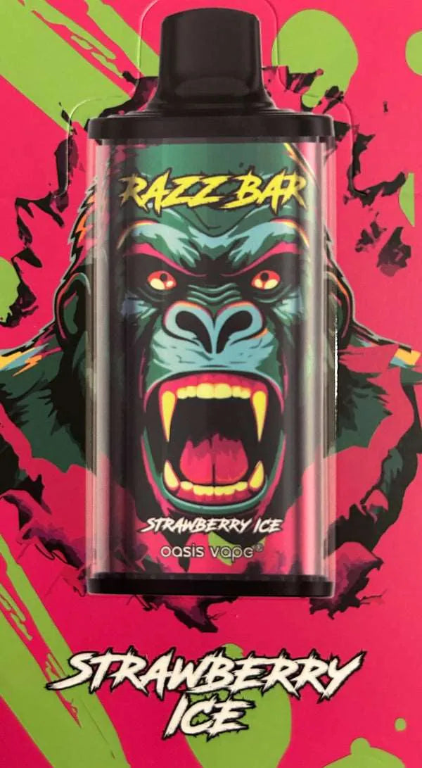 PUFF 15000 RAZZBAR - Fraise glacée