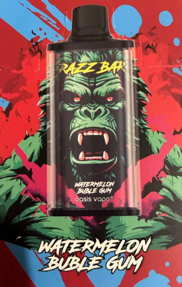 PUFF 15000 RAZZBAR - Watermelon Bubblegum - price of 17.99 instead of 24.99 10lapuff PUFF 15000 RAZZBAR - Watermelon Bubblegum - price of 17.99 instead of 24.99 10lapuff