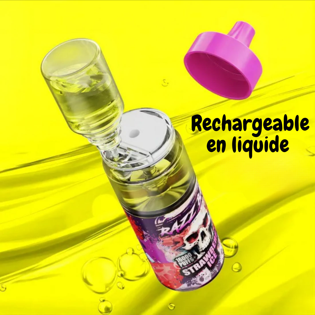 PUFF 16000 RAZZBAR - Pêche Mangue Pastèque - 10lapuff