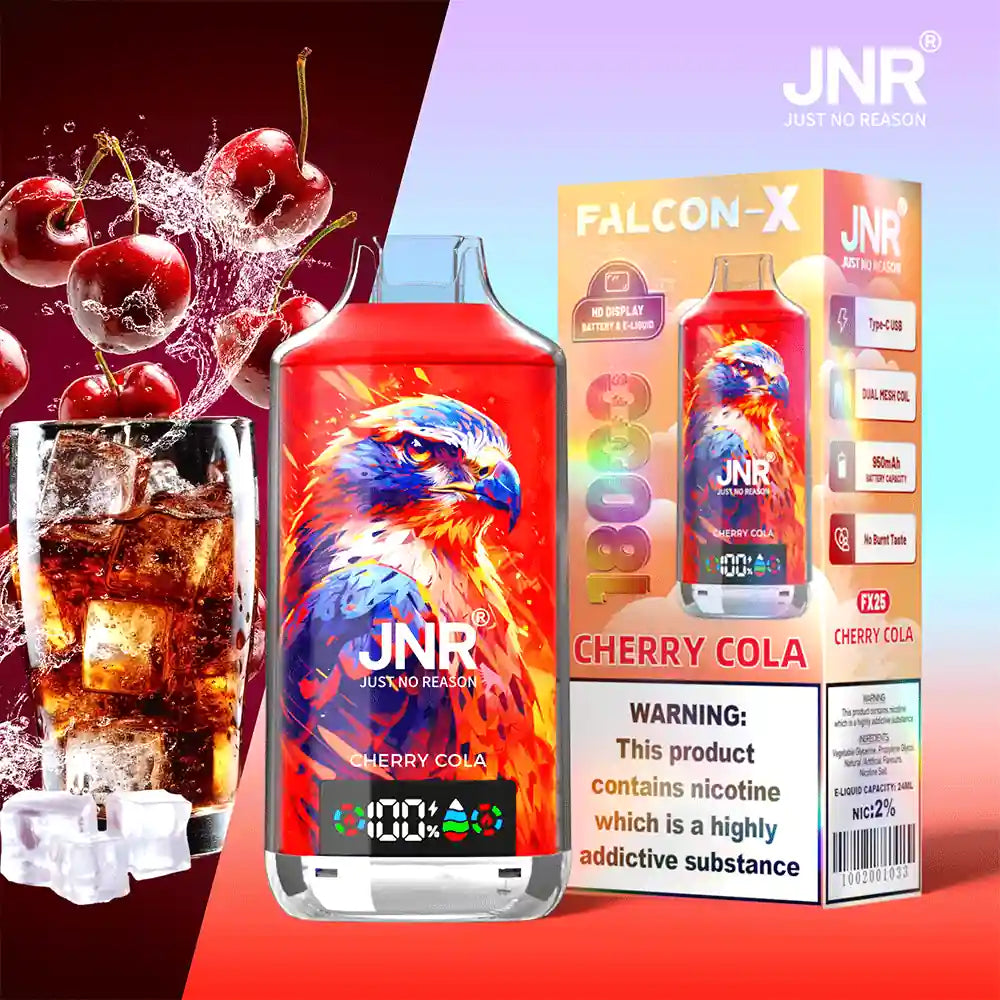PUFF 18000 JNR FALCON X - Cherry cola