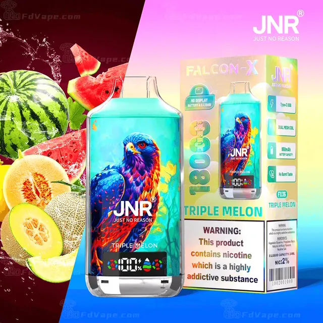 Puff 18000 Falcon X de chez JNR - 29 Saveurs Uniques