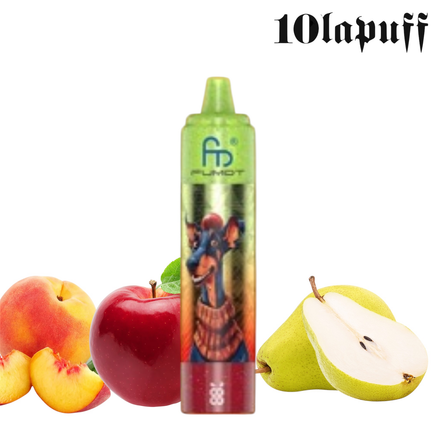 Puff 32000 Doberman Fumot Rechargeable - Peach Apple Pear