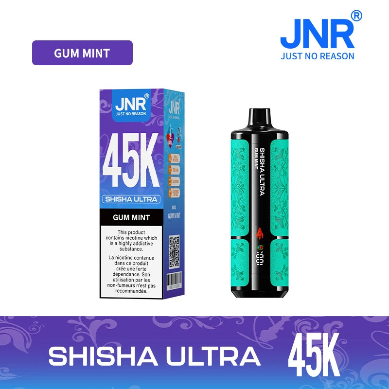 Puff 45000 JNR Shisha Ultra Gum Mint Bubble Gum DTL 10lapuff Puff 45000 JNR Shisha Ultra Gum Mint Bubble Gum DTL 10lapuff