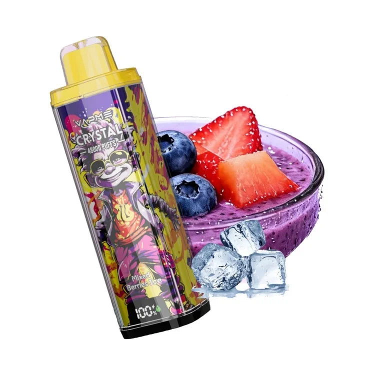 VAPME Crystal 48000 Mixed Berry Ice Puff Rechargeable MTL 10lapuff VAPME Crystal 48000 Mixed Berry Ice Puff Rechargeable MTL 10lapuff