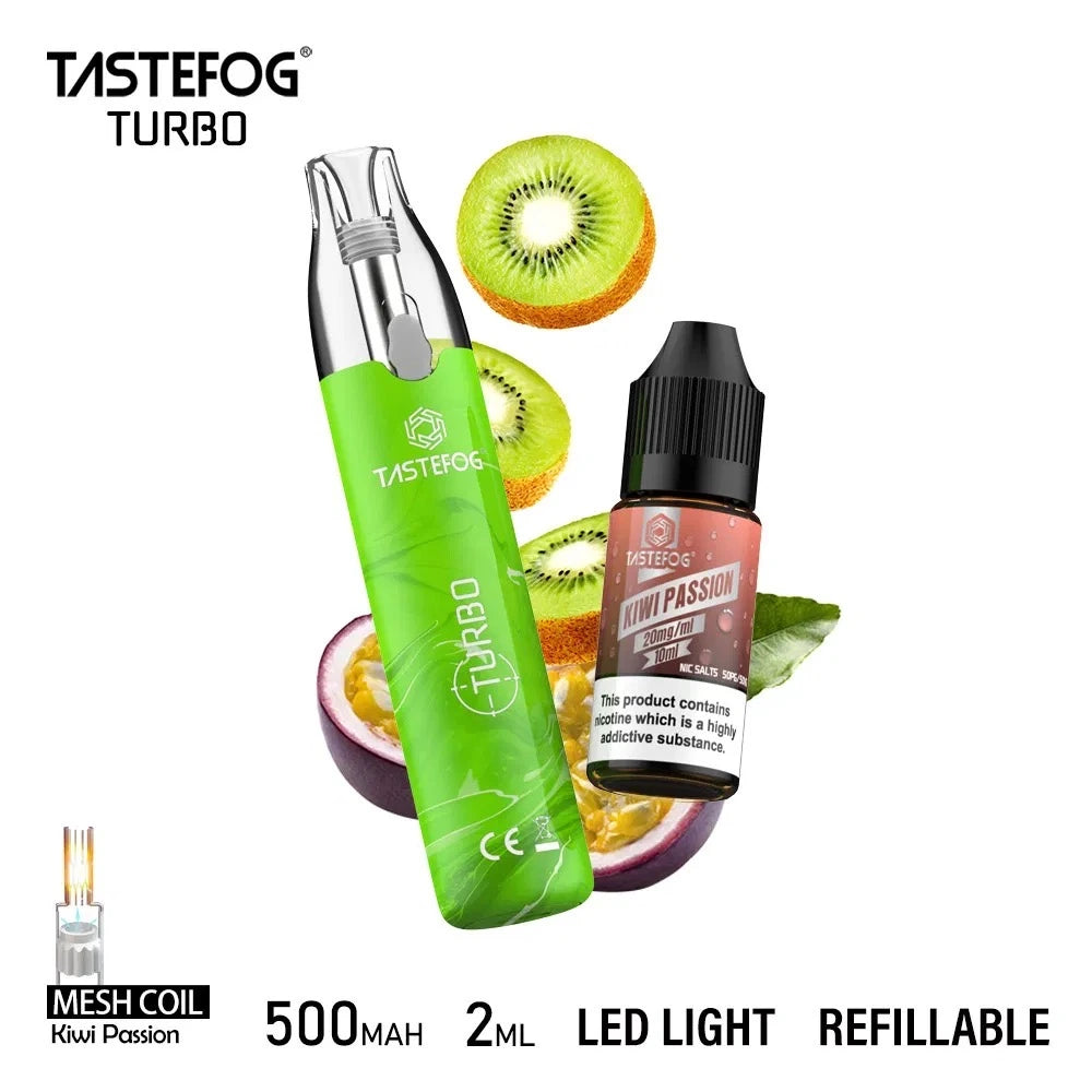 PUFF 5000 TASTEFOG Rechargeable Liquide - Kiwi Passion