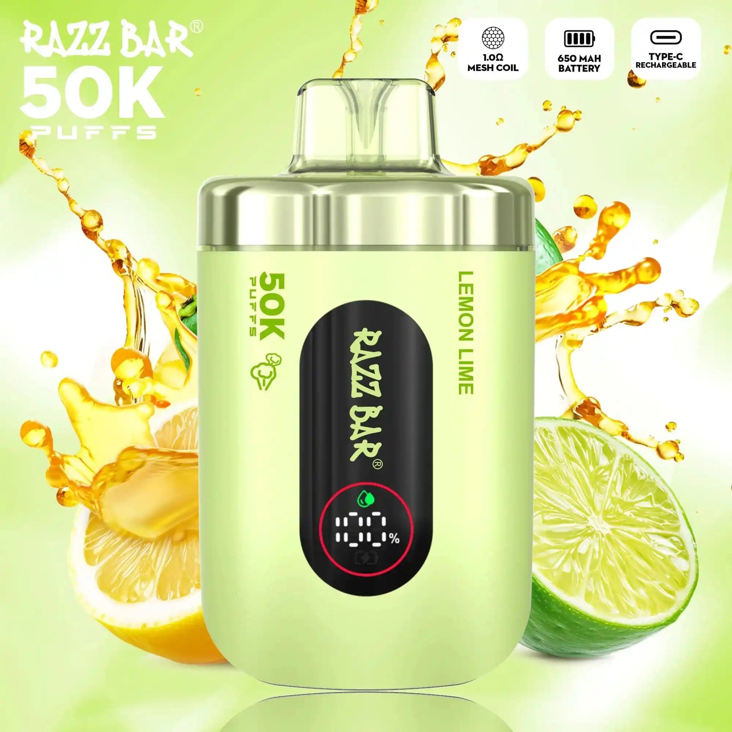 PUFF 50000 RAZZBAR - Lemon Lime -
