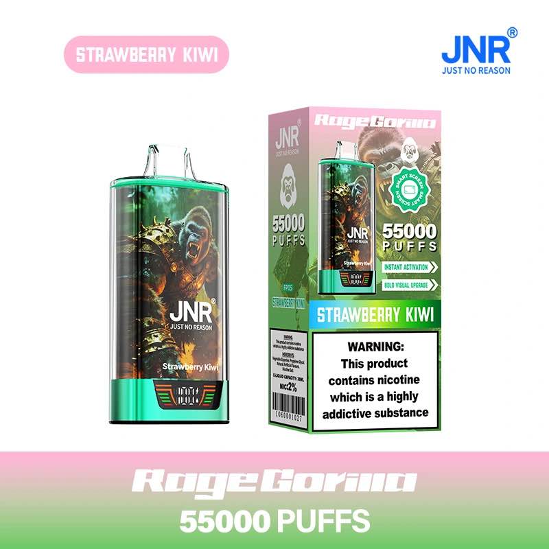 Puff 55000 JNR Rage Gorilla Strawberry Kiwi – Tangy Fruity Flavor – 10lapuff