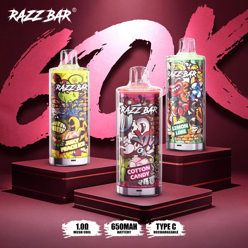 Razzbar 60K Strawberry Kiwi – Jordbær & Kiwi