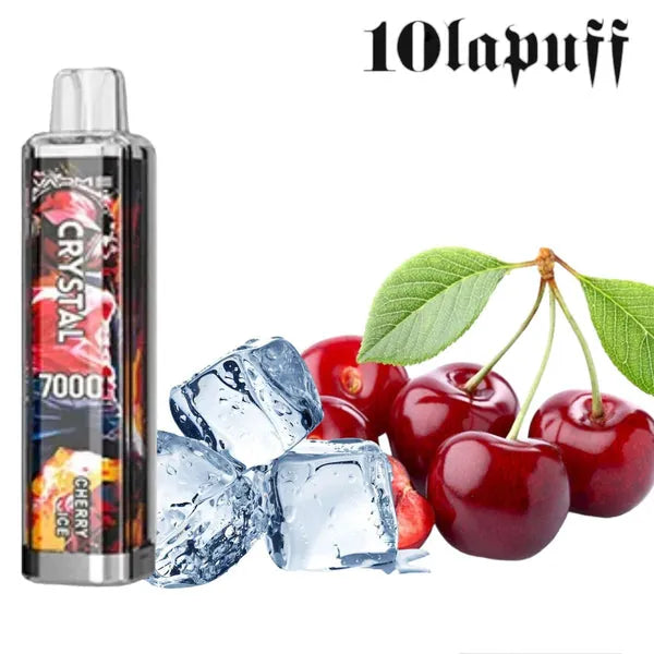 PUFF 7000 VAPME crystal - Cerise glace - prix de 10,99 au lieu de 16,99   10lapuff