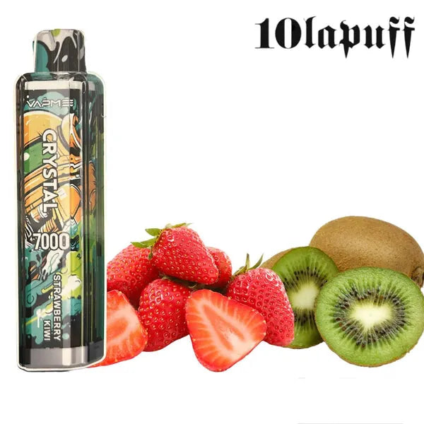 PUFF 7000 VAPME crystal - Kiwi Strawberry - price 10.99 instead of 16.99 10lapuff PUFF 7000 VAPME crystal - Kiwi Strawberry - price 10.99 instead of 16.99 10lapuff