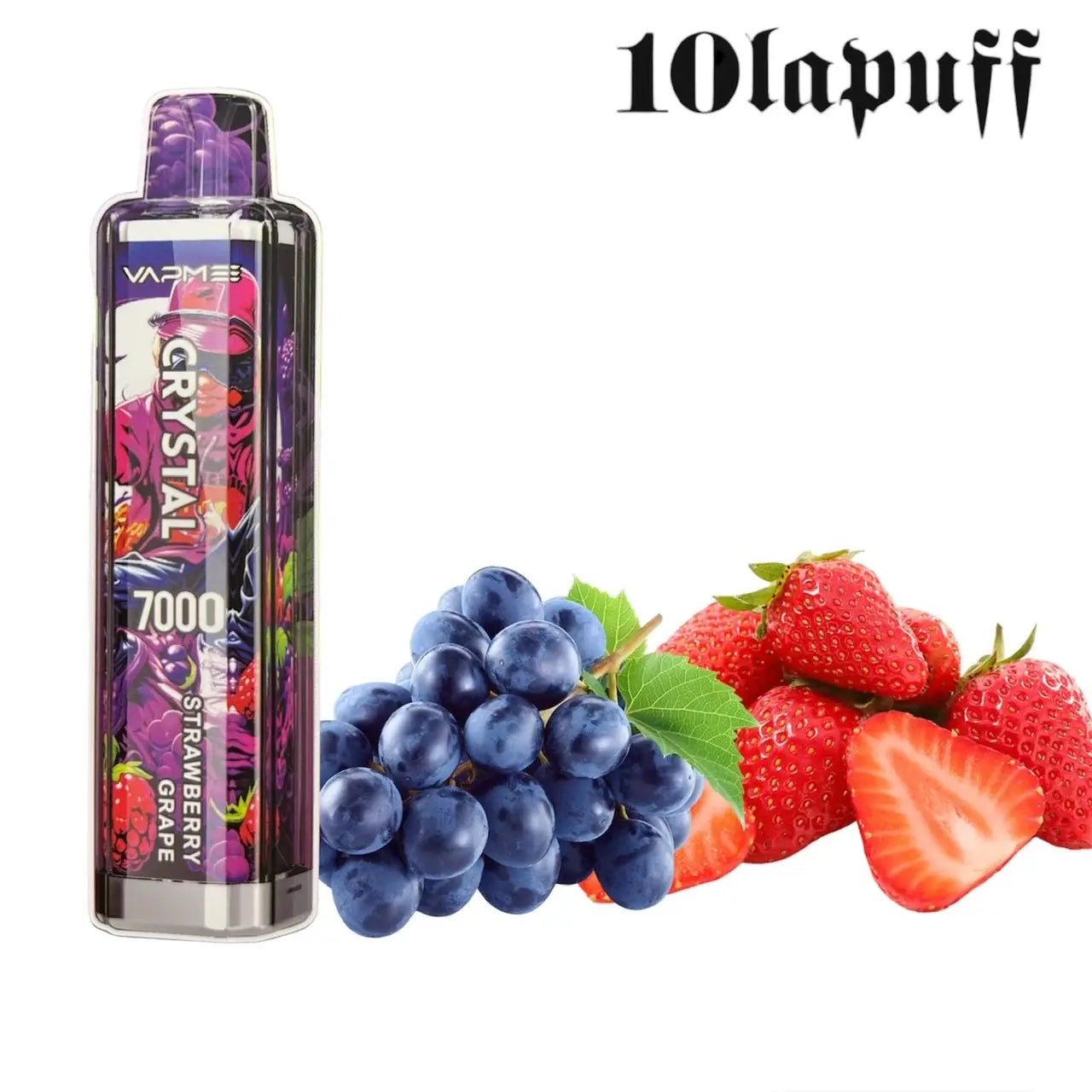 liquido sigaretta elettronica fragola Liquido Sigaretta Elettronica Uva Fragola PUFF 7000 VAPME crystal