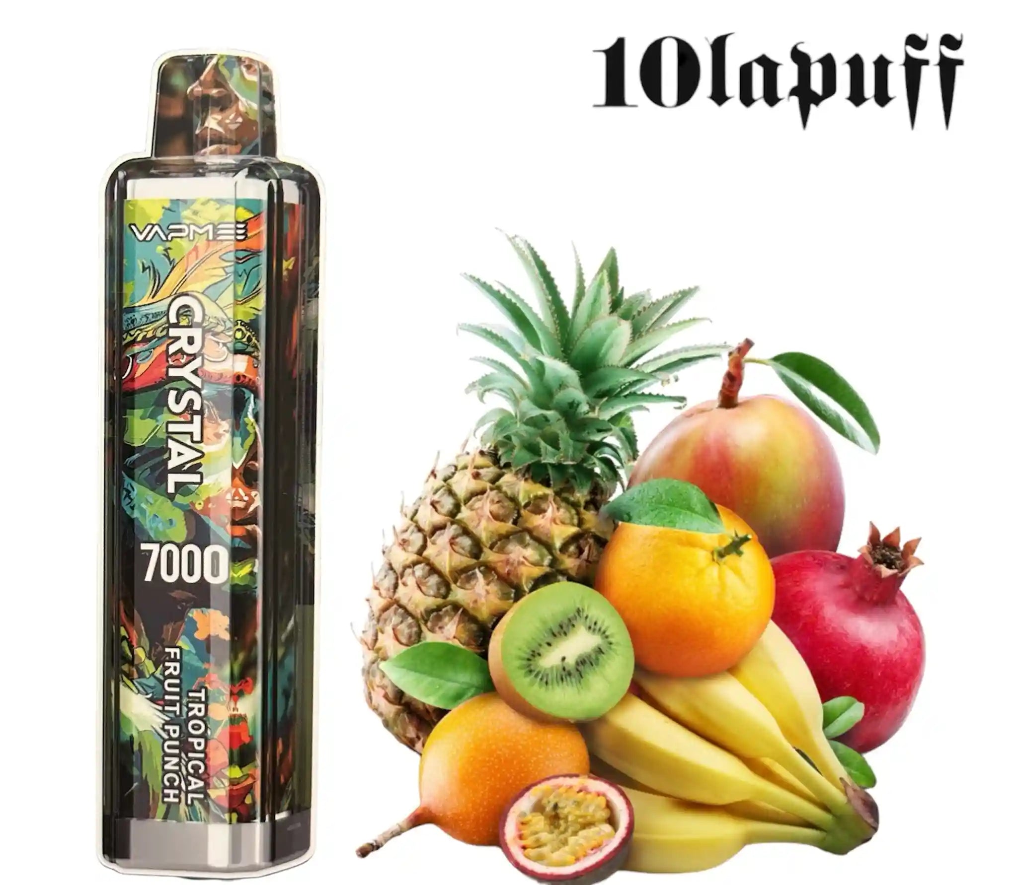 PUFF 7000 VAPME crystal - Tropical Punch Fruits - price 10.99 instead of  16.99  10lapuff