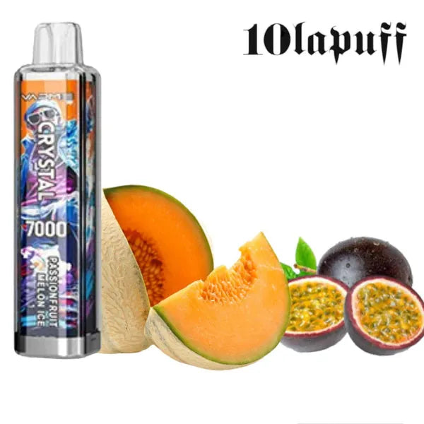 PUFF 7000 VAPME crystal - Melon passion fruit - price of 10.99 instead of 16.99 10lapuff PUFF 7000 VAPME crystal - Melon passion fruit - price of 10.99 instead of 16.99 10lapuff