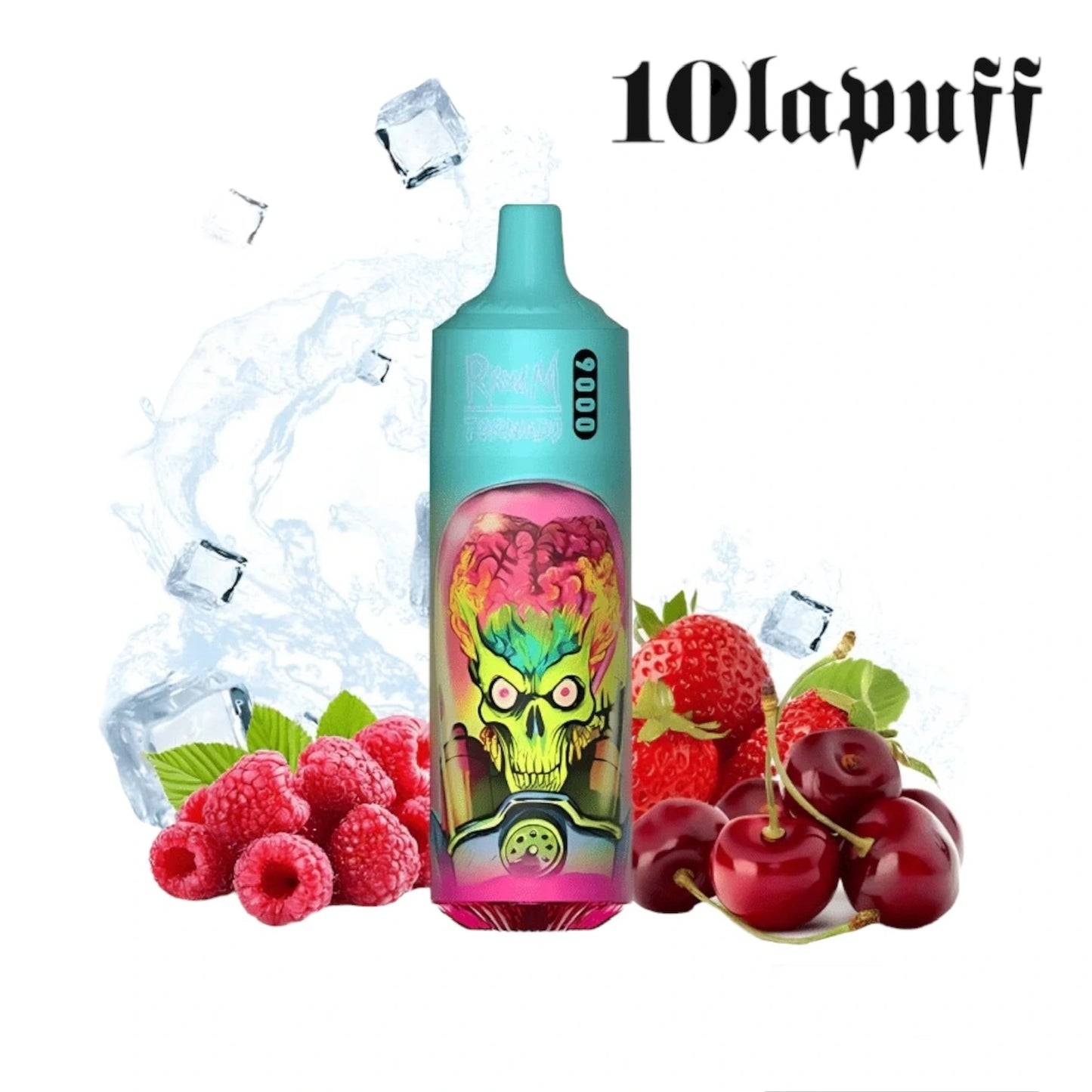 PUFF 9000 TORNADO RandM - Fraise Framboise Cerise glacée - 10lapuff