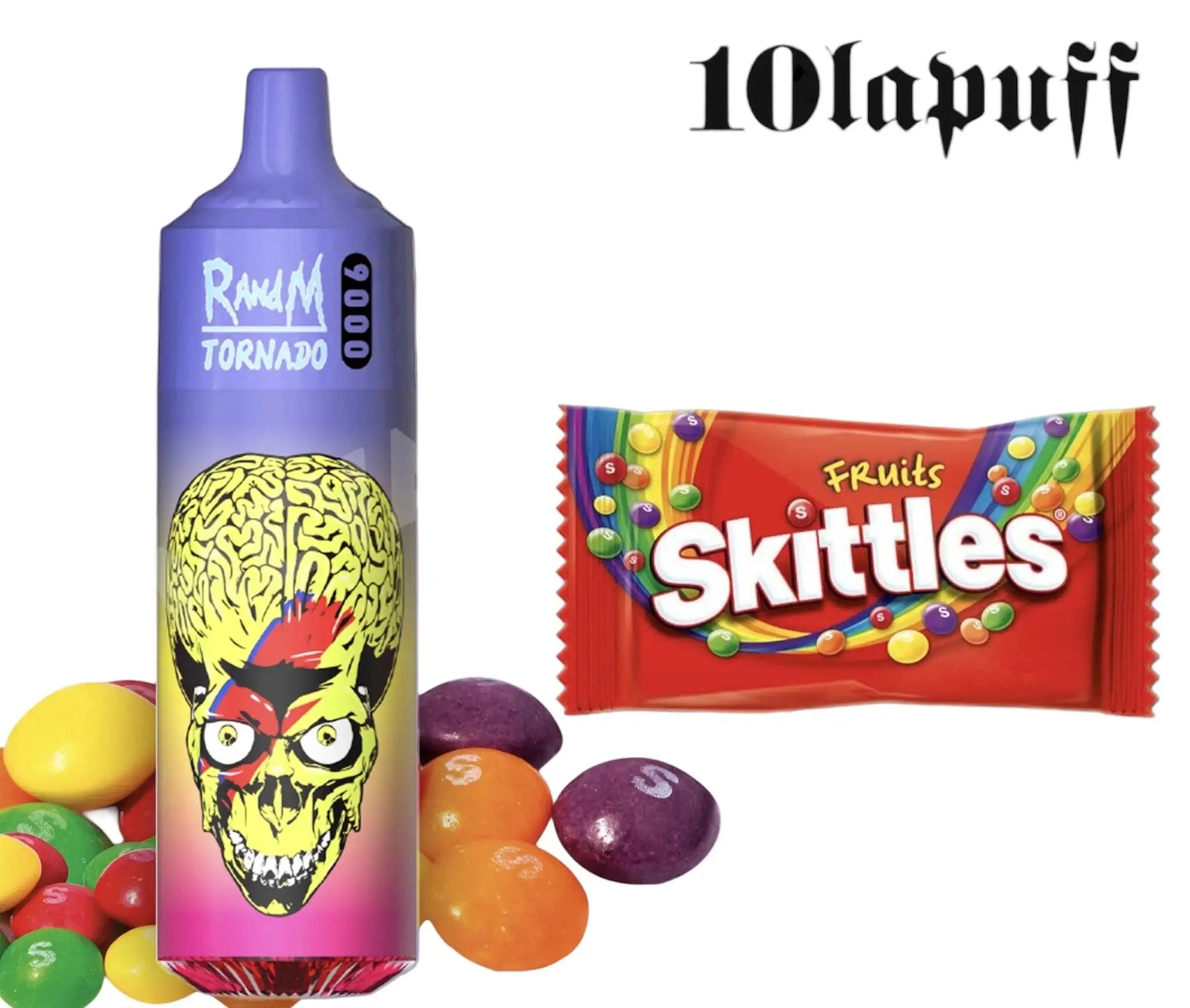 PUFF 9000 TORNADO RandM - Skittles - prix 13,99 au lieu de 19,99 10lapuff PUFF 9000 TORNADO RandM - Skittles - prix 13,99 au lieu de 19,99 10lapuff