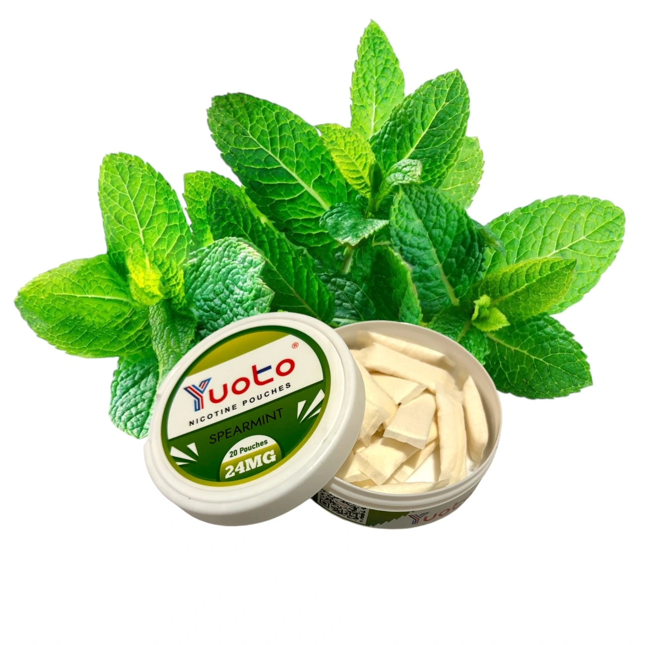 YUOTO SNUS Pouches 24mg - Refreshing Spearmint Flavor