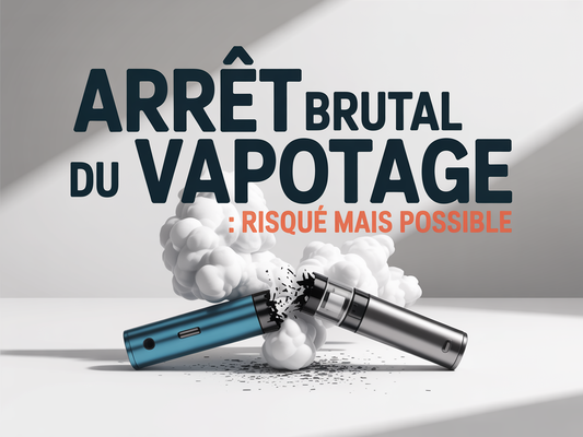 Arrêt brutal du vapotage : risqué mais possible