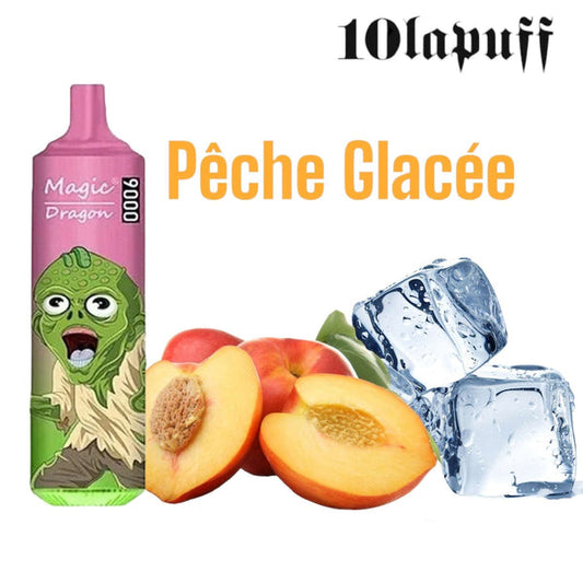PUFF 9000 Magic Dragon - Pêche glacée - 10lapuff