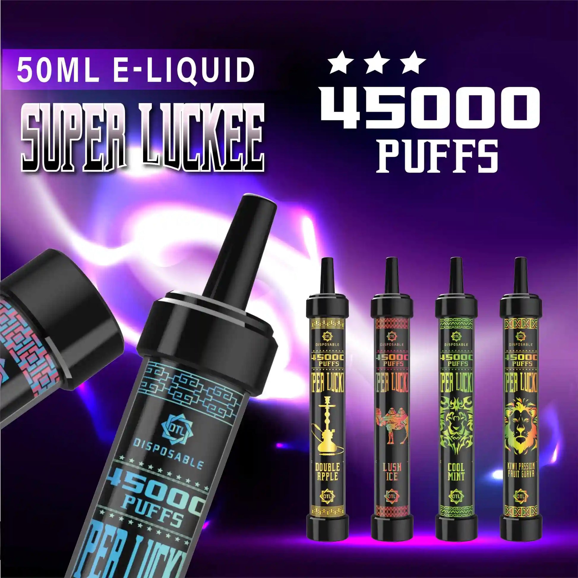 PUFF 45000 Super Luckee - Pastque glace - 10lapuff PUFF 45000 Super Luckee - Pastque glace - 10lapuff