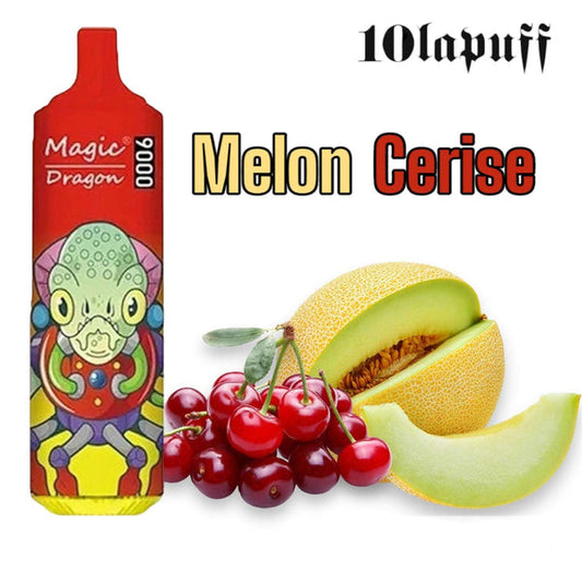 PUFF 9000 Magic Dragon - melon Cerise - 10lapuff