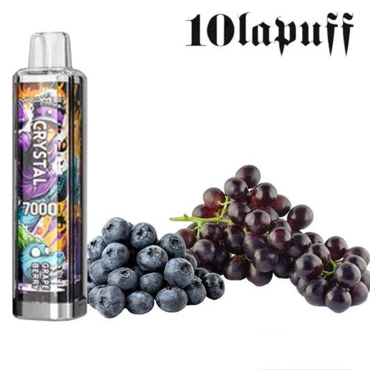 PUFF 7000 VAPME crystal - Myrtille Raisin - 10lapuff