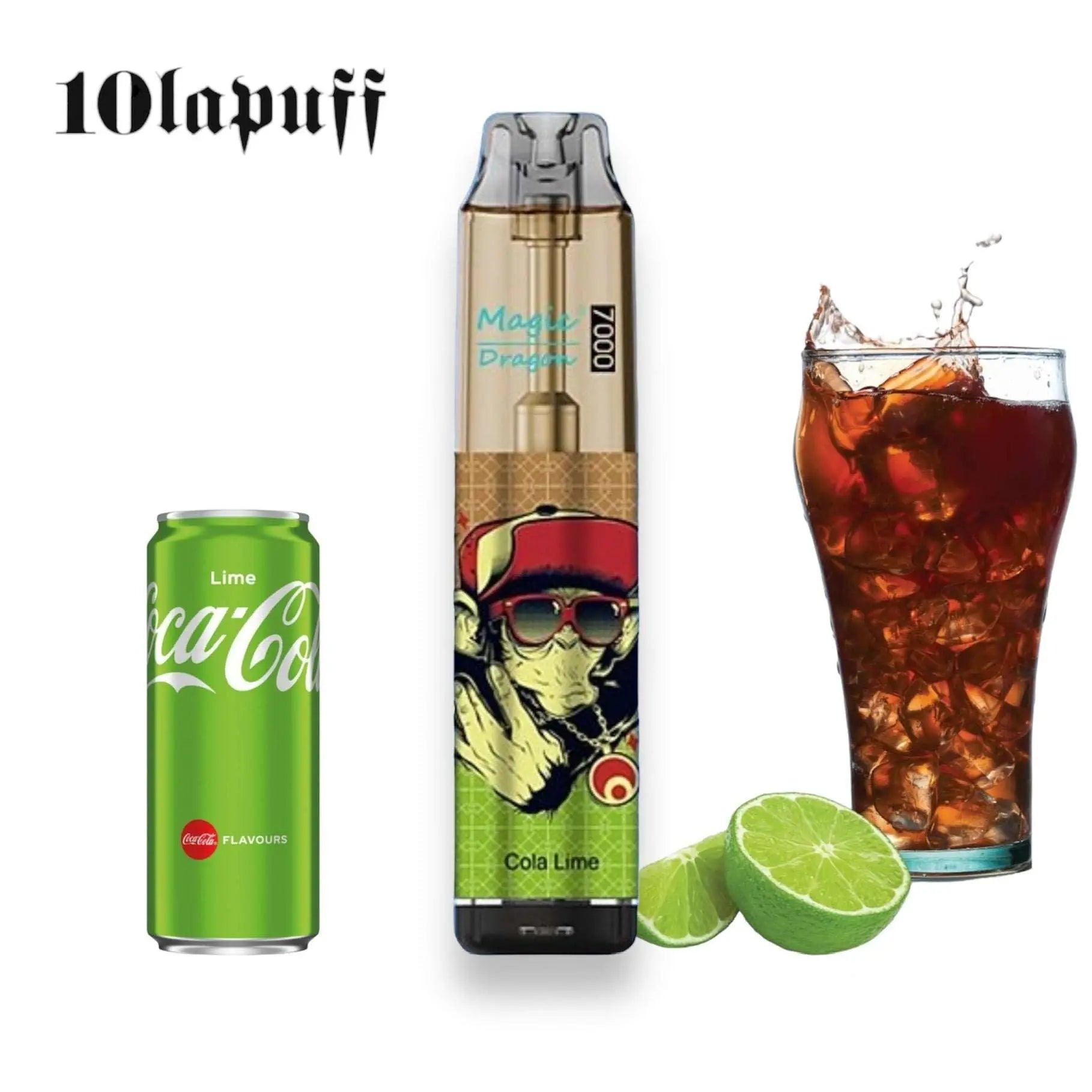 PUFF 7000 Magic Dragon - Cola lime flavor - price 9.99 instead of 16.99 10lapuff PUFF 7000 Magic Dragon - Cola lime flavor - price 9.99 instead of 16.99 10lapuff