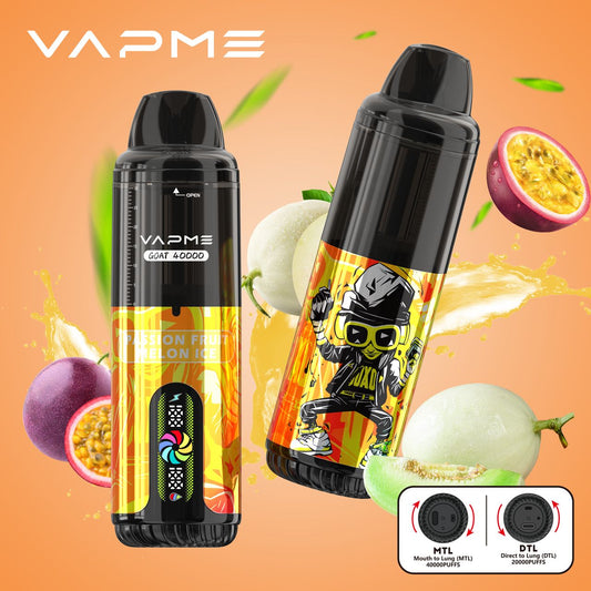 PUFF 40000 VAPME GOAT - Fruit de la Passion Melon Glacé