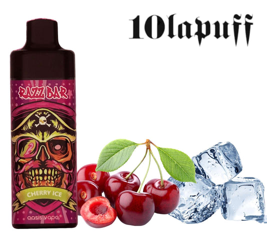 PUFF 10000 RAZZBAR - Cerise Glacée -