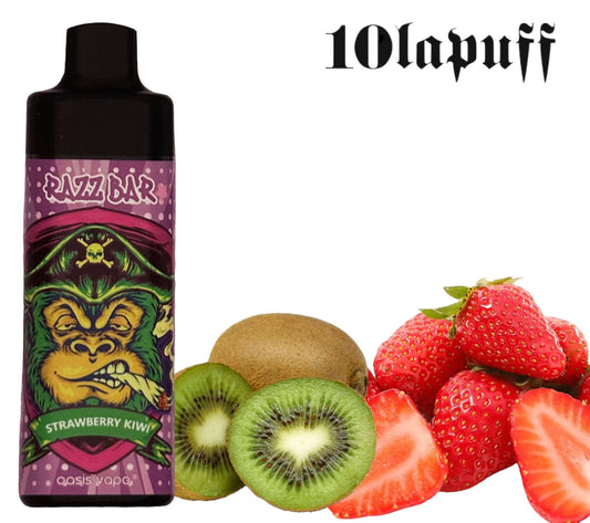 PUFF 10000 RAZZBAR - Fraise Kiwi -