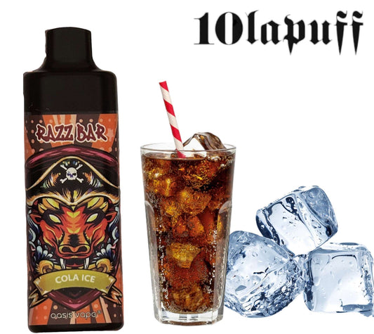 PUFF 10000 RAZZBAR - Cola glacé -