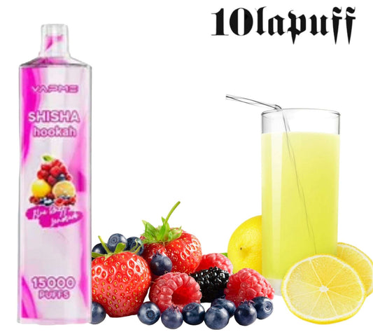 PUFF 15000 VAPME SHISHA - Blue Razz limonade -