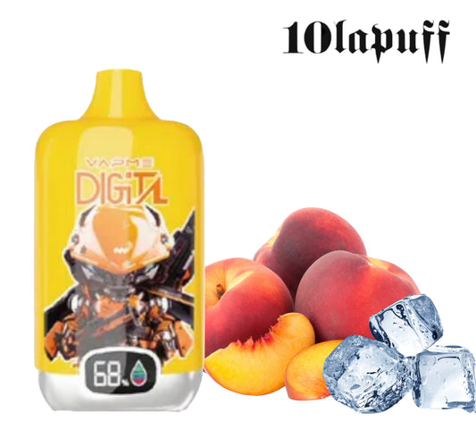 PUFF 12000 VAPME DIGITAL - Pêche glacée - 10lapuff