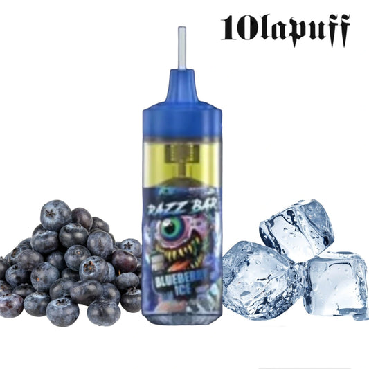 PUFF 16000 RAZZBAR  - Myrtille glacée - 10lapuff