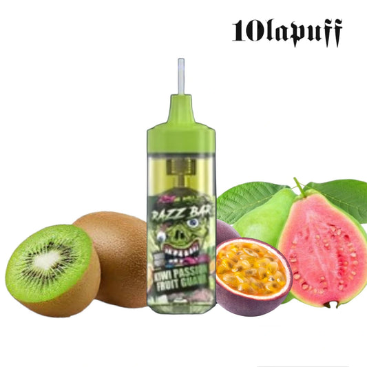 PUFF 16000 RAZZBAR  - Fruit Passion Kiwi Goyave - 10lapuff